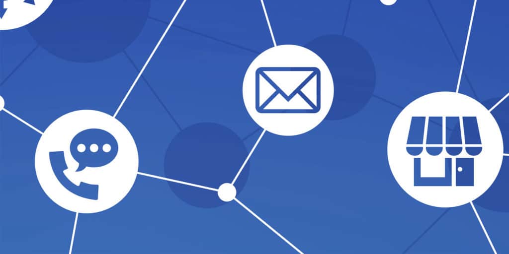 sales channel icons - phone, email, mail, marketplace, storefront