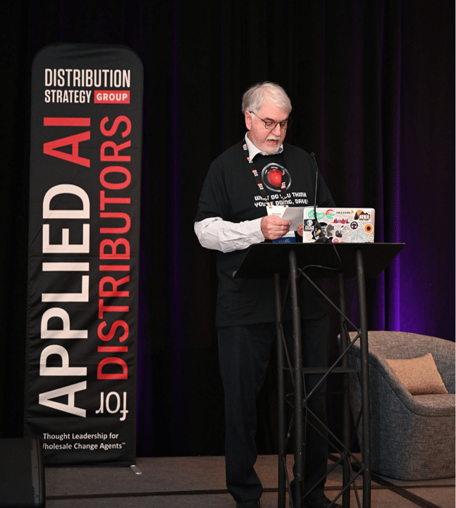 Jonathan Bein speaking at Applied AI for Distributors